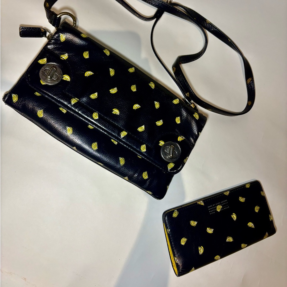 Marc by Marc Jacobs lemon crossbody bag and wallet